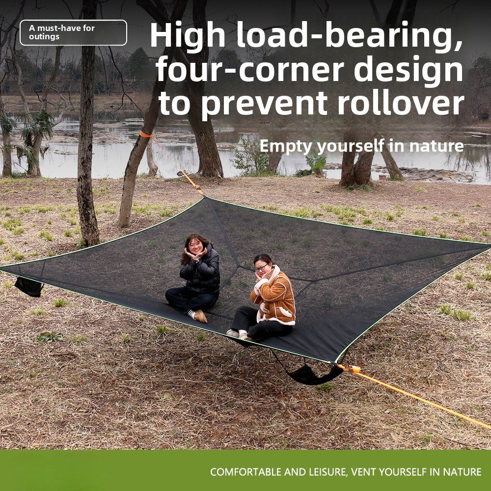 Outdoor Adventure Tent - Портативный четырехугольный подвесной гамак для кемпинга,