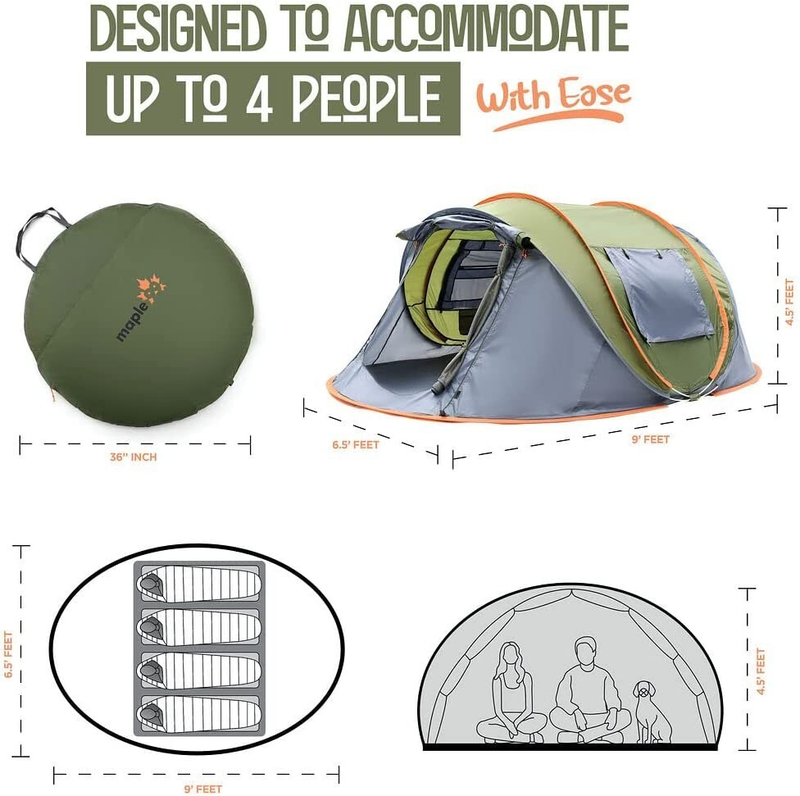 Палатка для кемпинга - 4-местн – обзор и цена Outdoor Adventure Tent